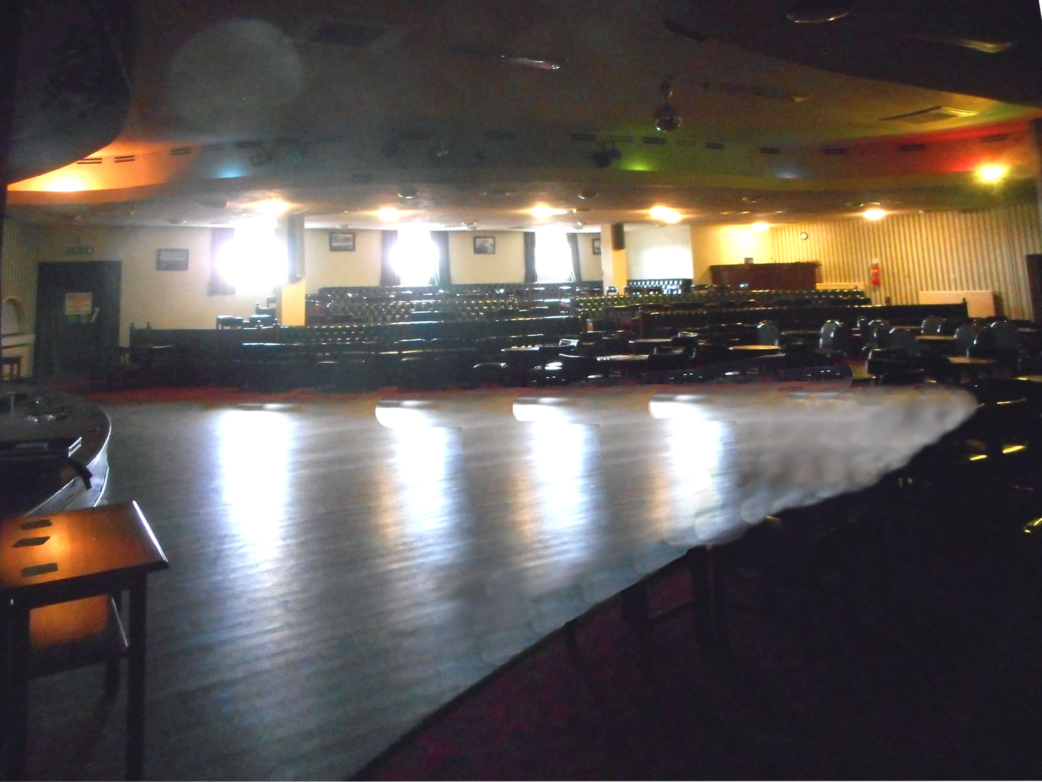 Inside Crigglestone WMC on a Salsa Unity night
